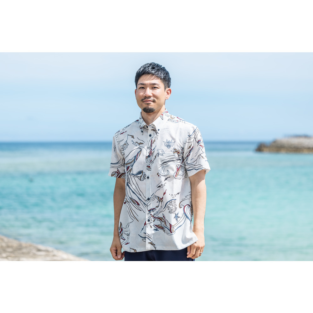 【新商品】キングスかりゆしウェア2025モデル[WHT] 詳細画像 ホワイト 2