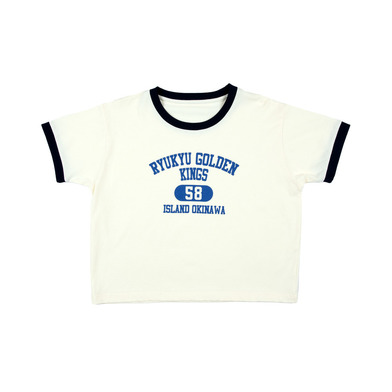 【新商品】クロップド Tシャツ [カレッジテキスト]