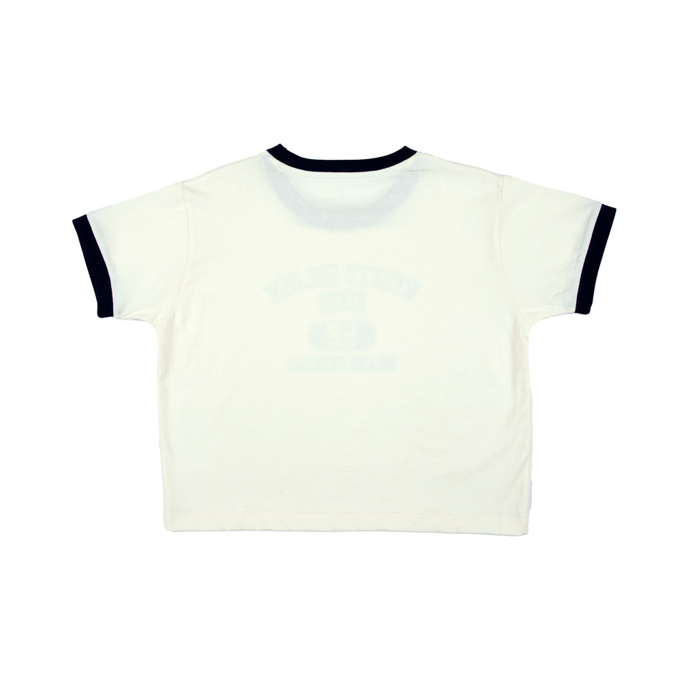 【新商品】クロップド Tシャツ [カレッジテキスト] 詳細画像 ナチュラル 2