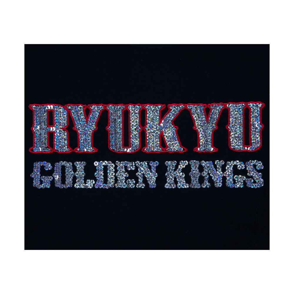 テキストロゴ  スパンコールTシャツ [NVY] 詳細画像 ネイビー 5