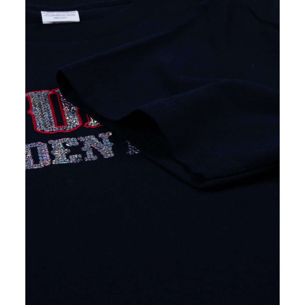 テキストロゴ  スパンコールTシャツ [NVY] 詳細画像 ネイビー 7