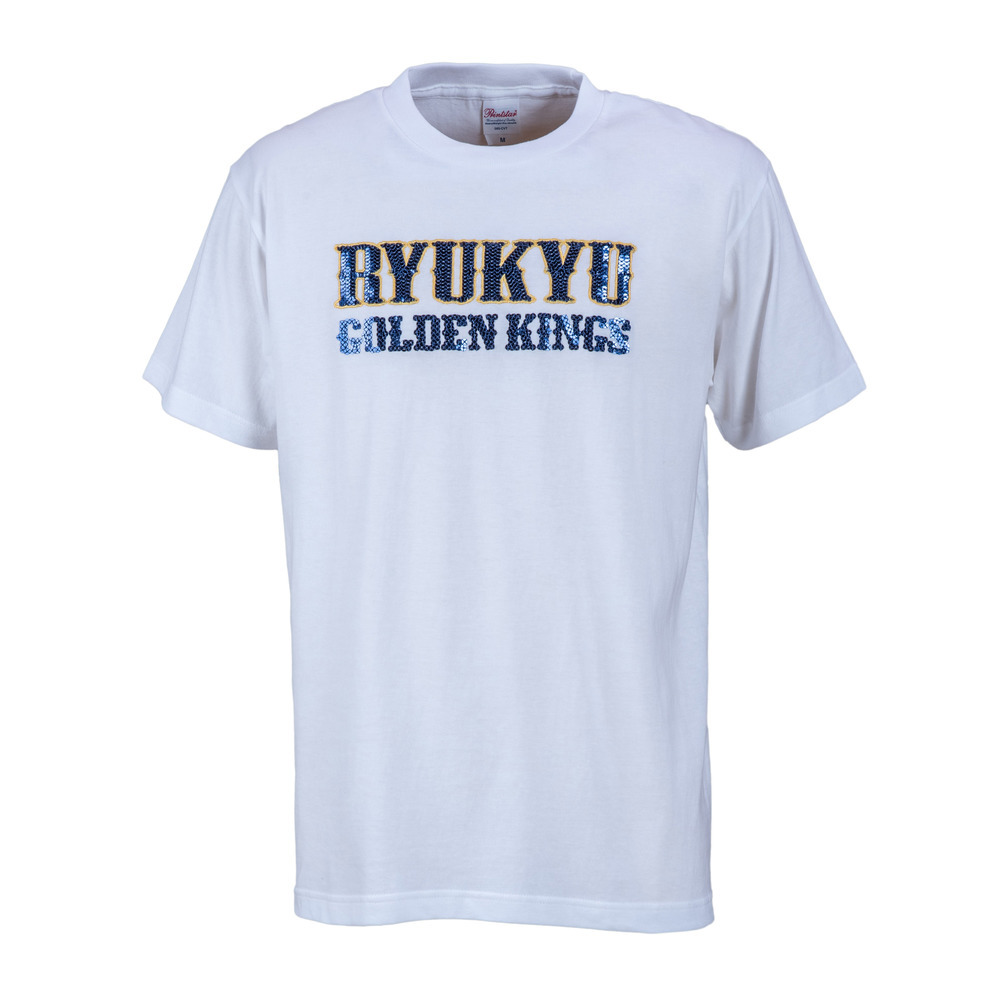 テキストロゴ  スパンコールTシャツ [WHT] 詳細画像 ホワイト 3