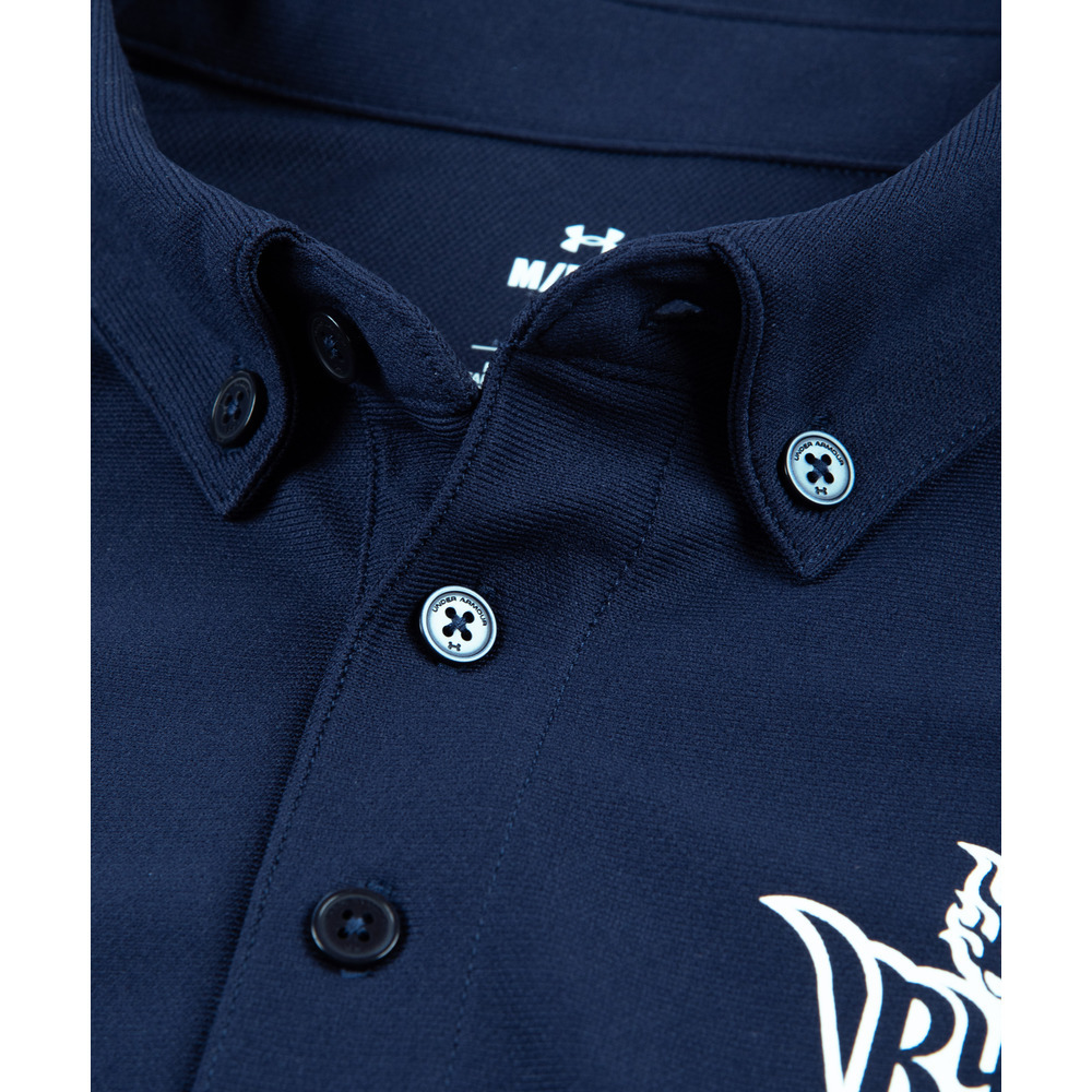 【新商品】25-26 UA 選手着用ポロシャツ 詳細画像 ネイビー 7