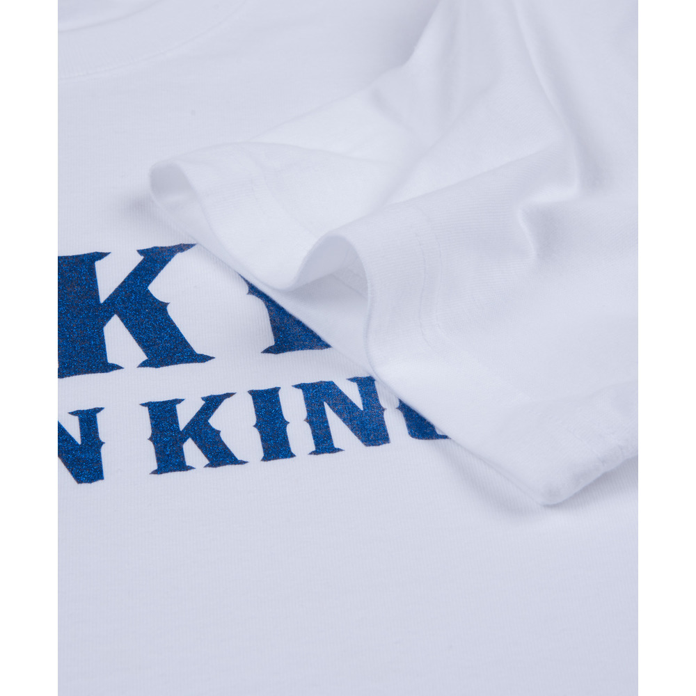 【新商品】テキストロゴ ブルーラメTシャツ 詳細画像 ホワイト 6