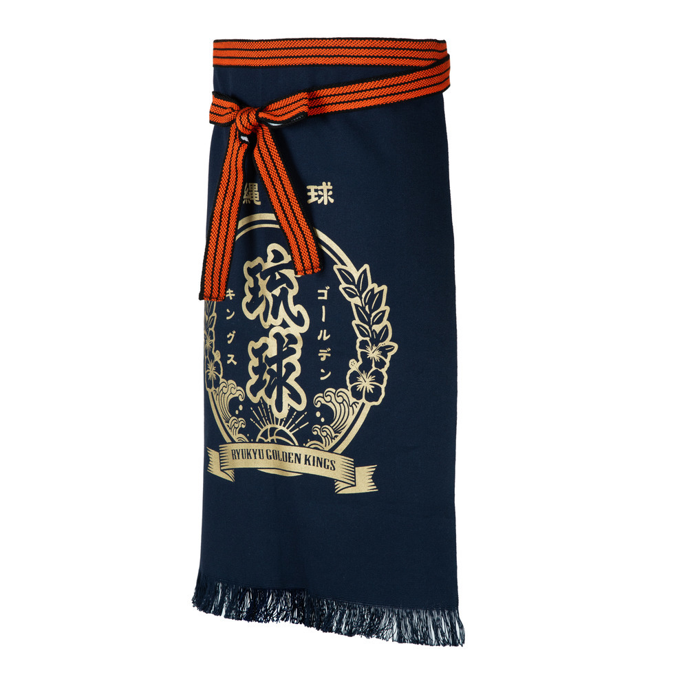 【新商品】沖縄籠球  泡盛前掛け 詳細画像 ネイビー 2