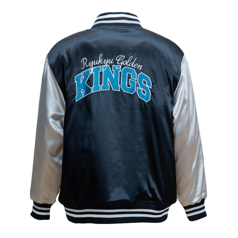 【新商品】KINGS サテンスタジャン [NVY] 詳細画像 ネイビー 4