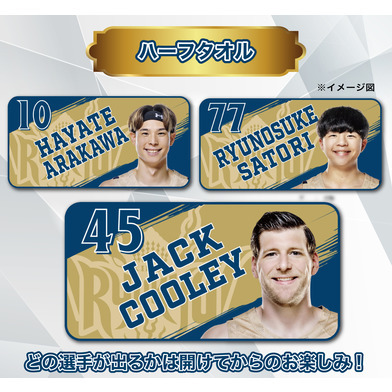 【新商品】シークレット選手ハーフミニタオル