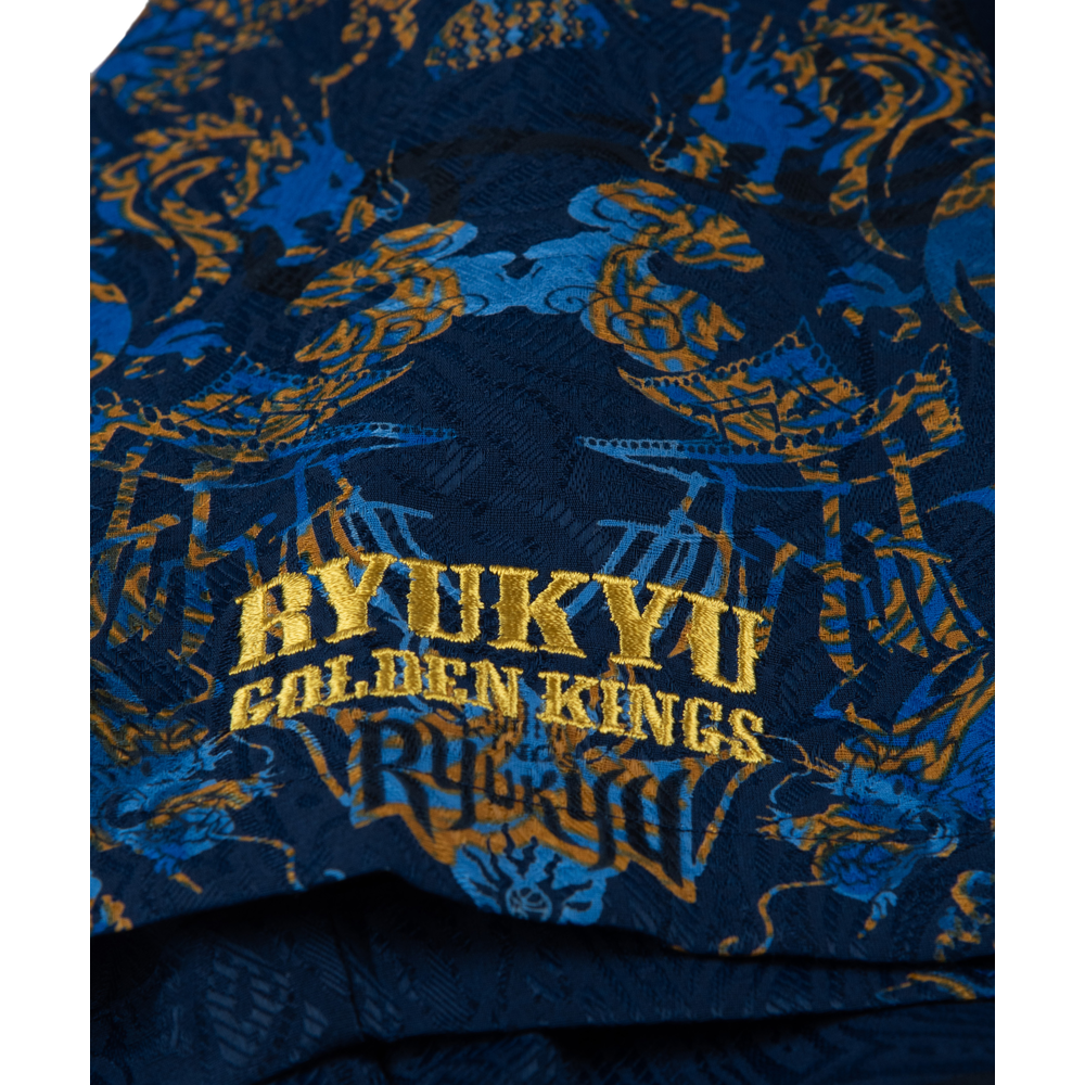 【新商品】キングスかりゆしウェア 首里城モデル [ネイビーブルー] *10/18(日)10:00より販売開始* 詳細画像 ネイビーブルー 10