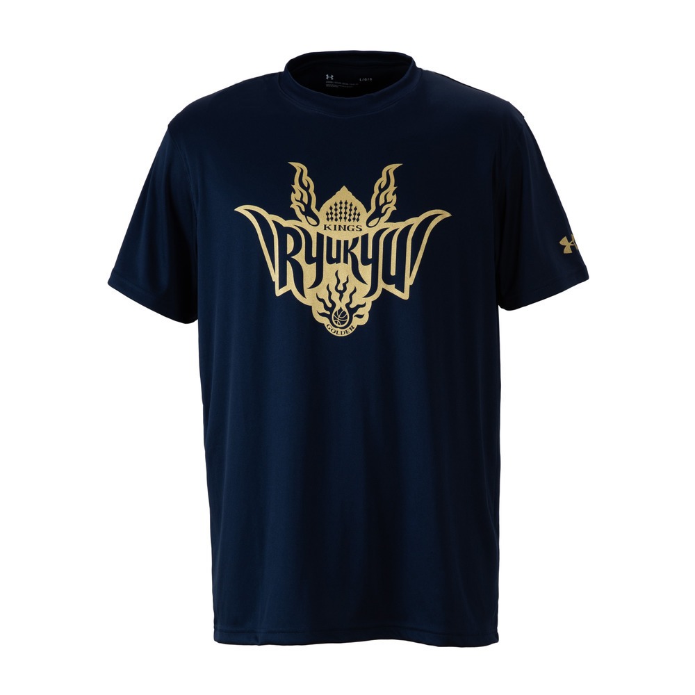 【新商品】26-27 UAマストハブドライTシャツ[GOLD&times;NVY] 詳細画像 ネイビー 4