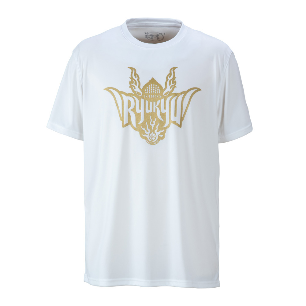 【新商品】26-27 UAマストハブドライTシャツ[GOLD&times;WHT] 詳細画像 ホワイト 4