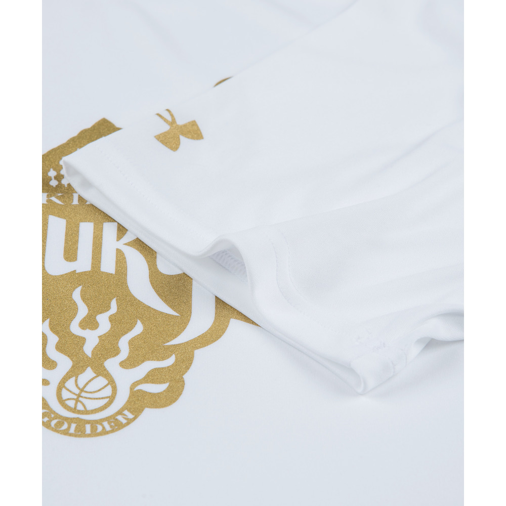 【新商品】26-27 UAマストハブドライTシャツ[GOLD&times;WHT] 詳細画像 ホワイト 8