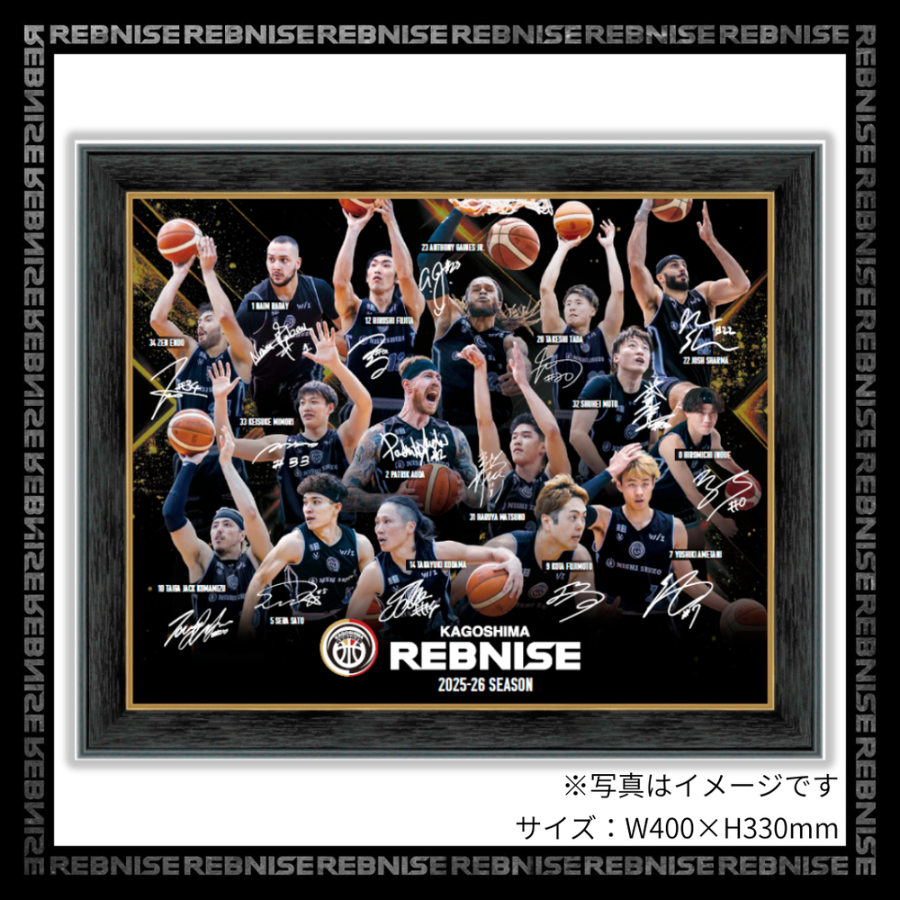 【シーズンエンド記念品】直筆サイン入り 全選手集合_フォトフレーム 詳細画像 1カラー 1