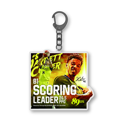りそなグループ B.LEAGUE 2025-26 SEASON B1 得点王 記念箔押しレイヤーアクリルキーホルダー #8 ジャレット・カルバー選手