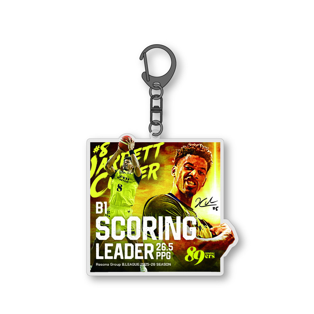りそなグループ B.LEAGUE 2025-26 SEASON B1 得点王 記念箔押しレイヤーアクリルキーホルダー #8 ジャレット・カルバー選手 詳細画像 1カラー 1