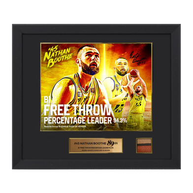 りそなグループ B.LEAGUE 2025-26 SEASON B1 ベストFT 成功率賞 記念フォトパネル #45 ネイサン・ブース選手