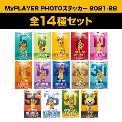 MyPLAYER PHOTOステッカー 全14種セット