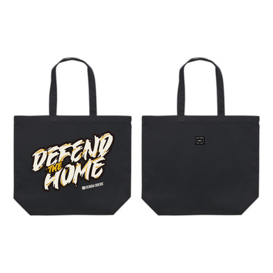 DEFEND THE HOMEロゴトートバッグ