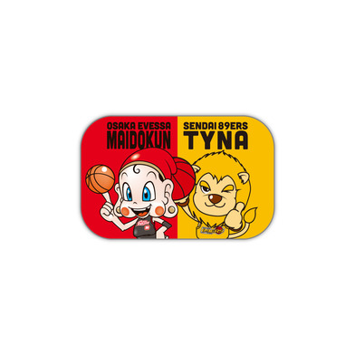 まいどくん&ティナコラボ缶バッジ