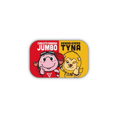 ジャンボくん&ティナコラボ缶バッジ