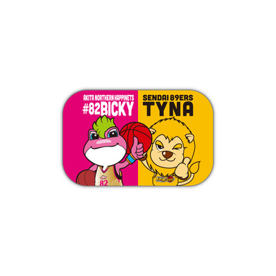 ビッキー＆ティナコラボ缶バッジ