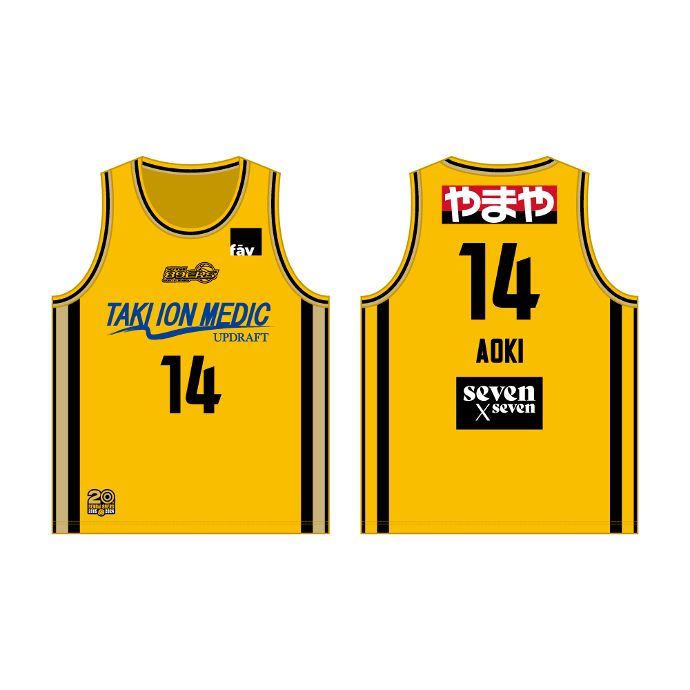 レプリカユニフォーム 2024-25(ナイナーズイエロー)｜仙台89ERS