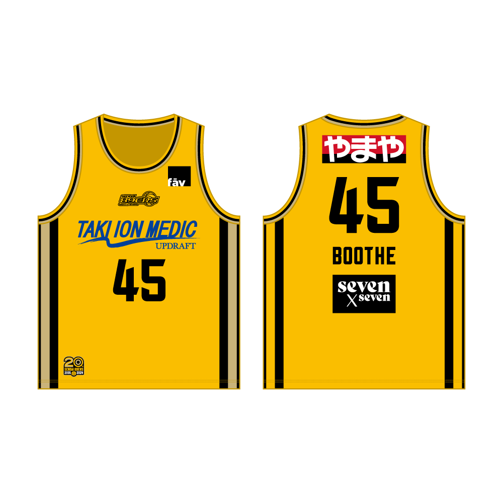 レプリカユニフォーム 2024-25(ナイナーズイエロー)｜仙台89ERS