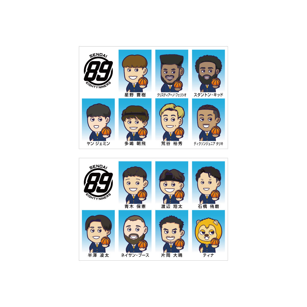 NINERS FAMILY 証明写真風ステッカーシート 2024-25 詳細画像 ver.1 1