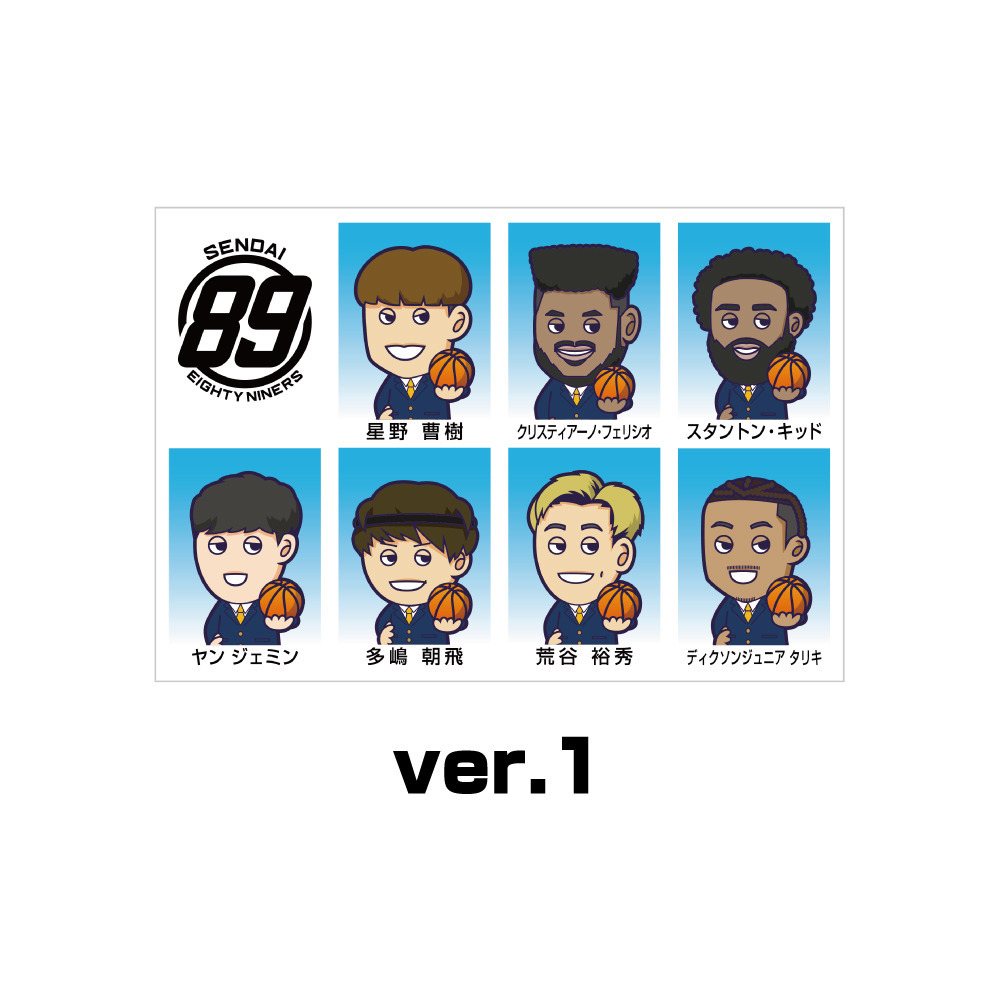 NINERS FAMILY 証明写真風ステッカーシート 2024-25 詳細画像 ver.1 2