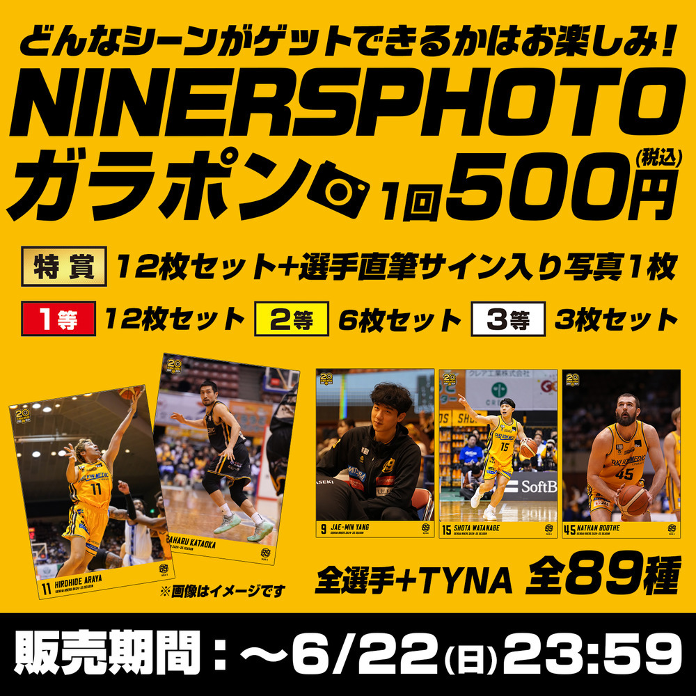 NINERS PHOTO ガラポン 2024-25 詳細画像 ワンカラー 1