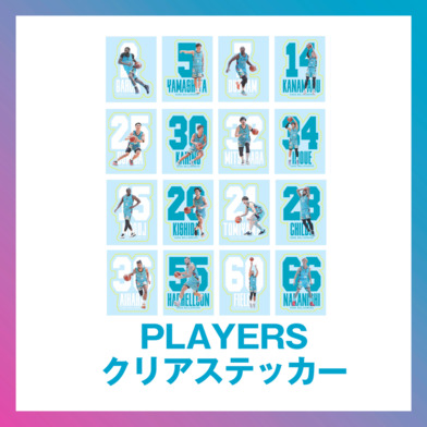 PLAYERS クリアステッカー
