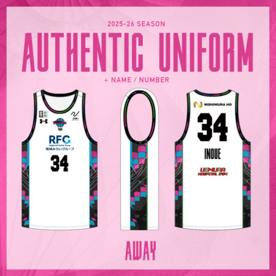 2025ｰ26 SEASON オーセンティックユニフォーム【AWAY】