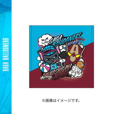 バルたんとアルファマンミニタオル