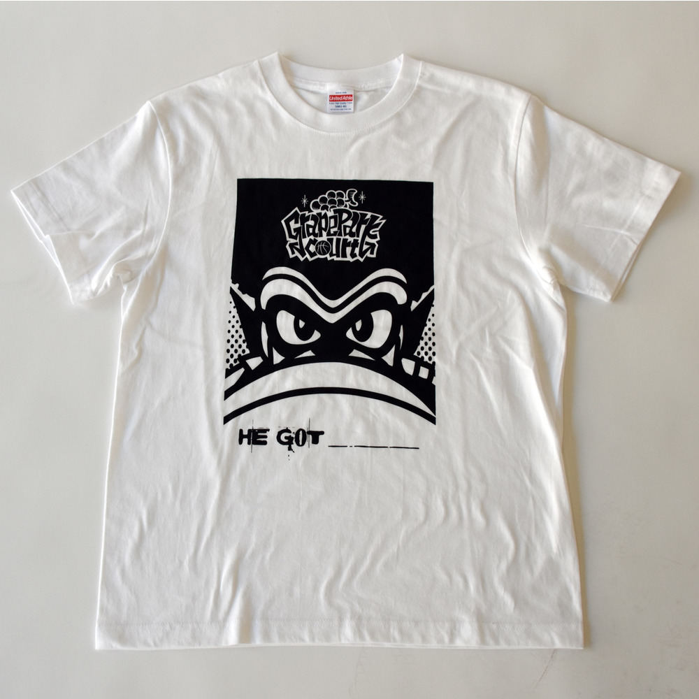 タツヲ×グレパー_He got Tシャツ_小林拓一郎さんプロデュース 詳細画像 1