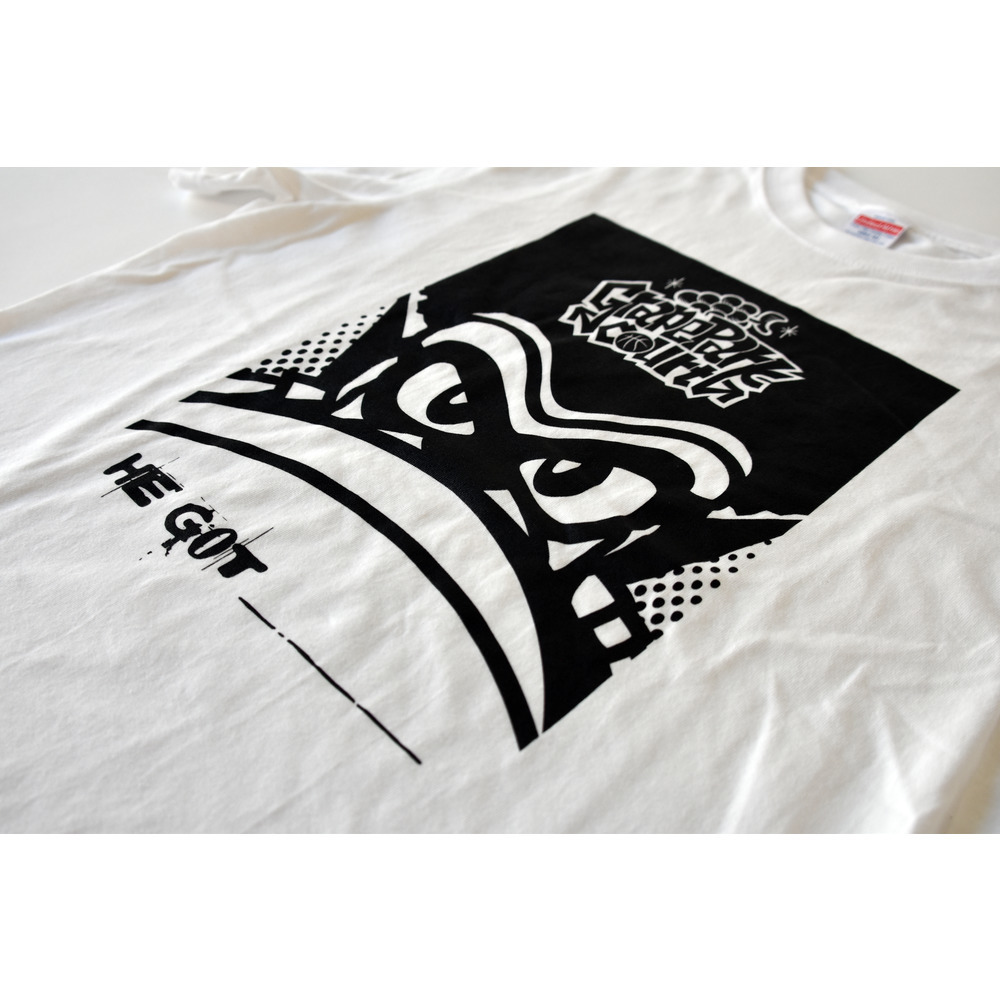 タツヲ×グレパー_He got Tシャツ_小林拓一郎さんプロデュース 詳細画像 2