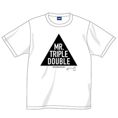 MR.TRIPLE DOUBLE トライアングルコットンTシャツ