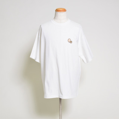 #19西田選手プロデュースグッズ_おでんの具刺繍ビッグシルエットTシャツ_玉子
