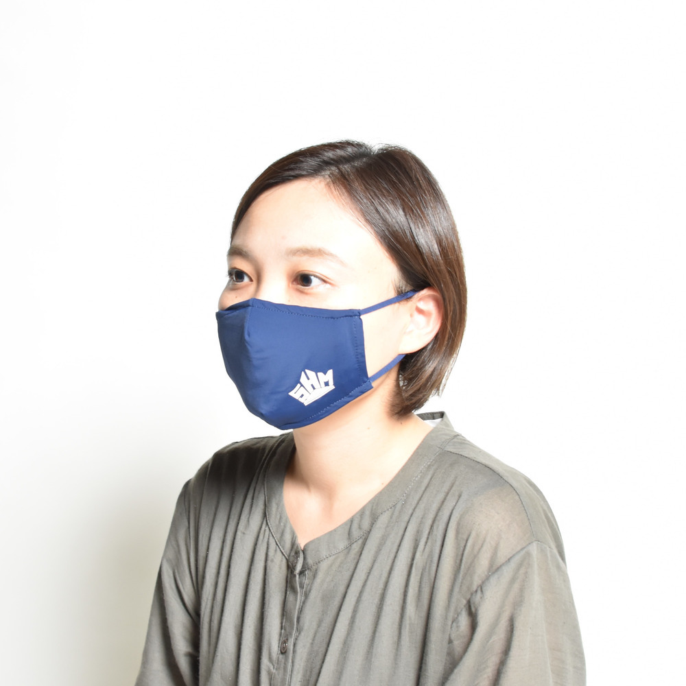 【サンクスSALE　5/25(木)18:00～6/21(水)23:59】SHMストリートロゴ ドライシルキータッチ耳紐調整マスク_グレーのみ 詳細画像 7
