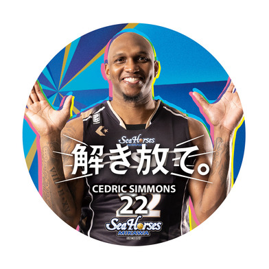 2022-23 解き放て。缶バッジラリー19_#22 セドリック・シモンズ