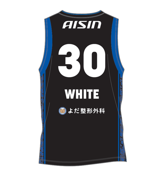 【受注生産】【第1期 ～2025/7/8(火)23:59 期間限定受注】【2025/9/下旬以降出荷予定】2025-26 ★オーセンティックユニフォーム(上) HOME 詳細画像 #30 アーロン・ホワイト 2