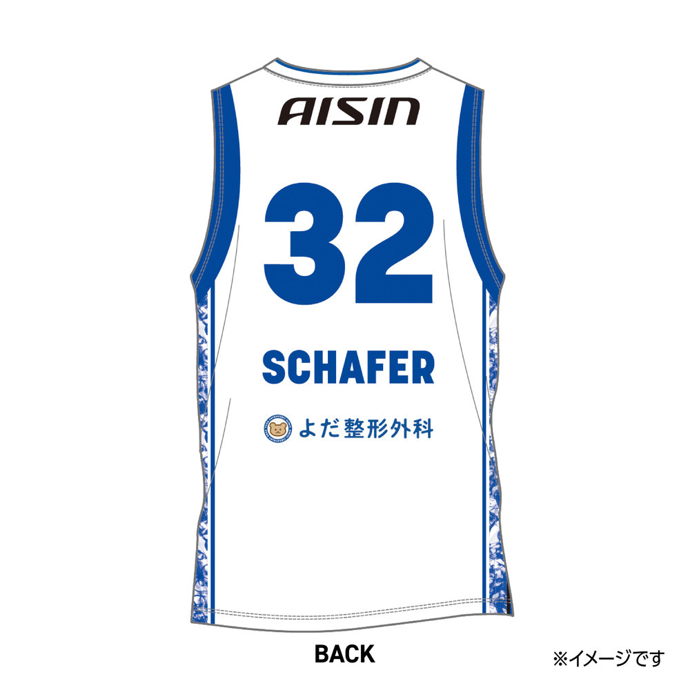 【受注生産】【第1期 ～2025/7/8(火)23:59 期間限定受注】【2025/9/下旬以降出荷予定】2025-26 ★オーセンティックユニフォーム(上) AWAY 詳細画像 #32 シェーファー アヴィ幸樹 2