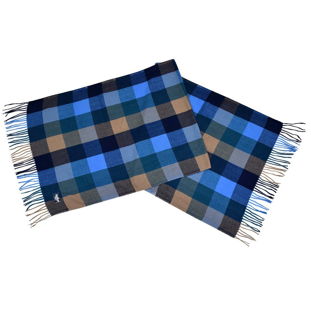 ブロックチェックストール BLU/GRN 詳細画像 1カラー(選択不可) 1