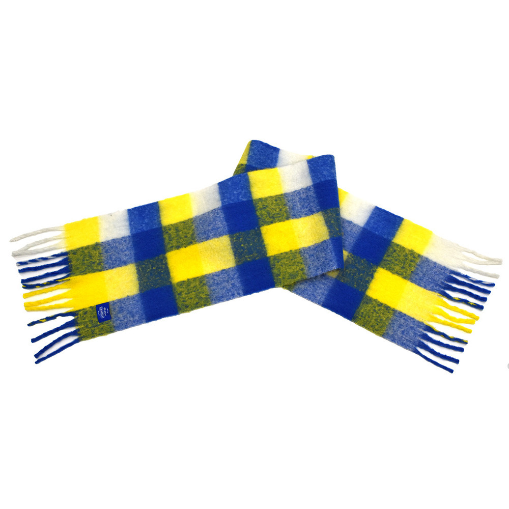 ブロックチェックフリンジ大判マフラー 詳細画像 1カラー(選択不可) 1