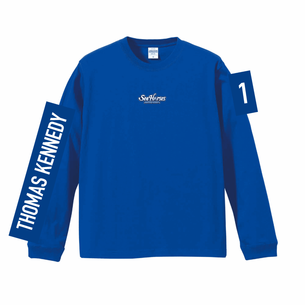 2025-26 ナンバーロングスリーブTシャツ BLU 詳細画像 #1 トーマス・ケネディ 4
