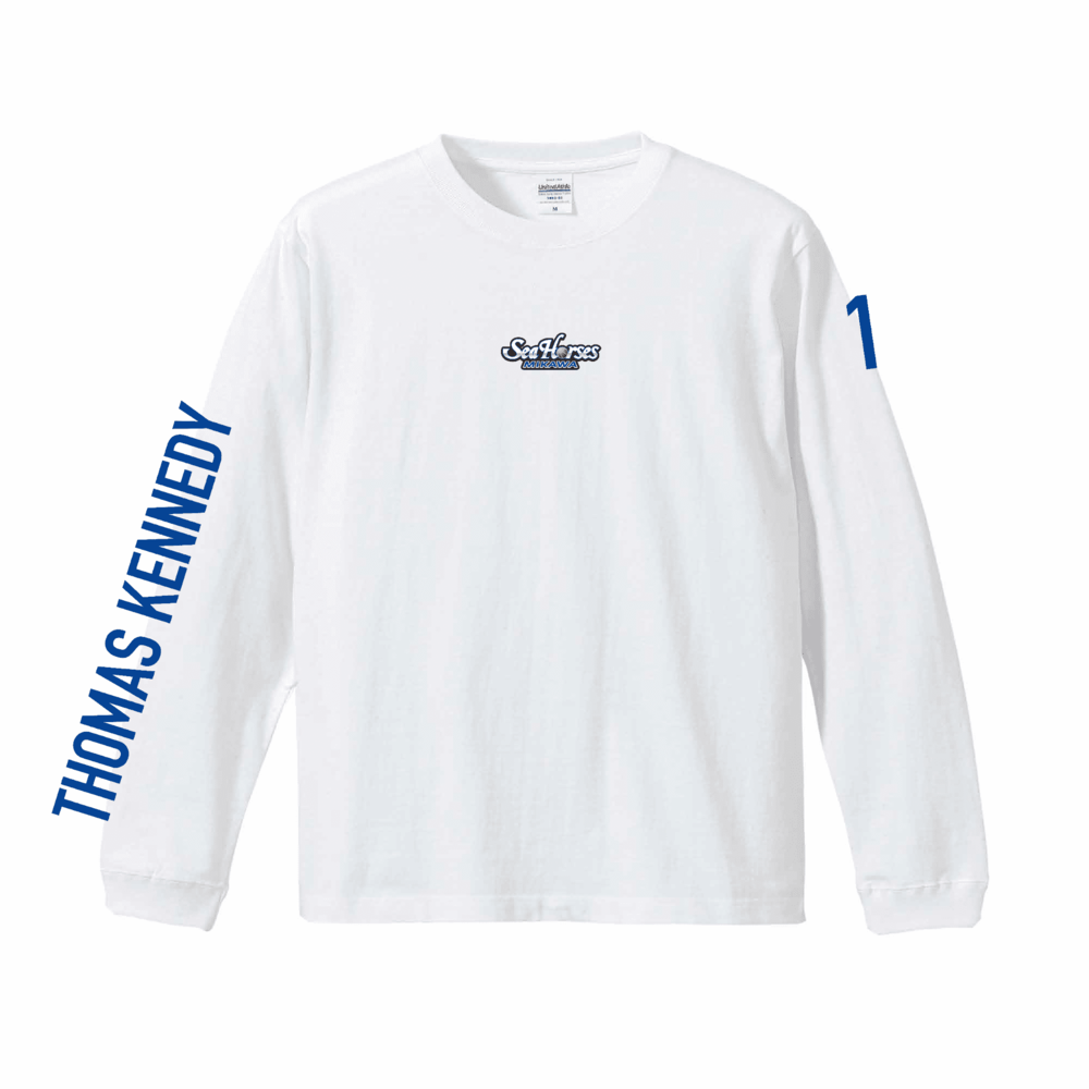 2025-26 ナンバーロングスリーブTシャツ WHT 詳細画像 #1 トーマス・ケネディ 4