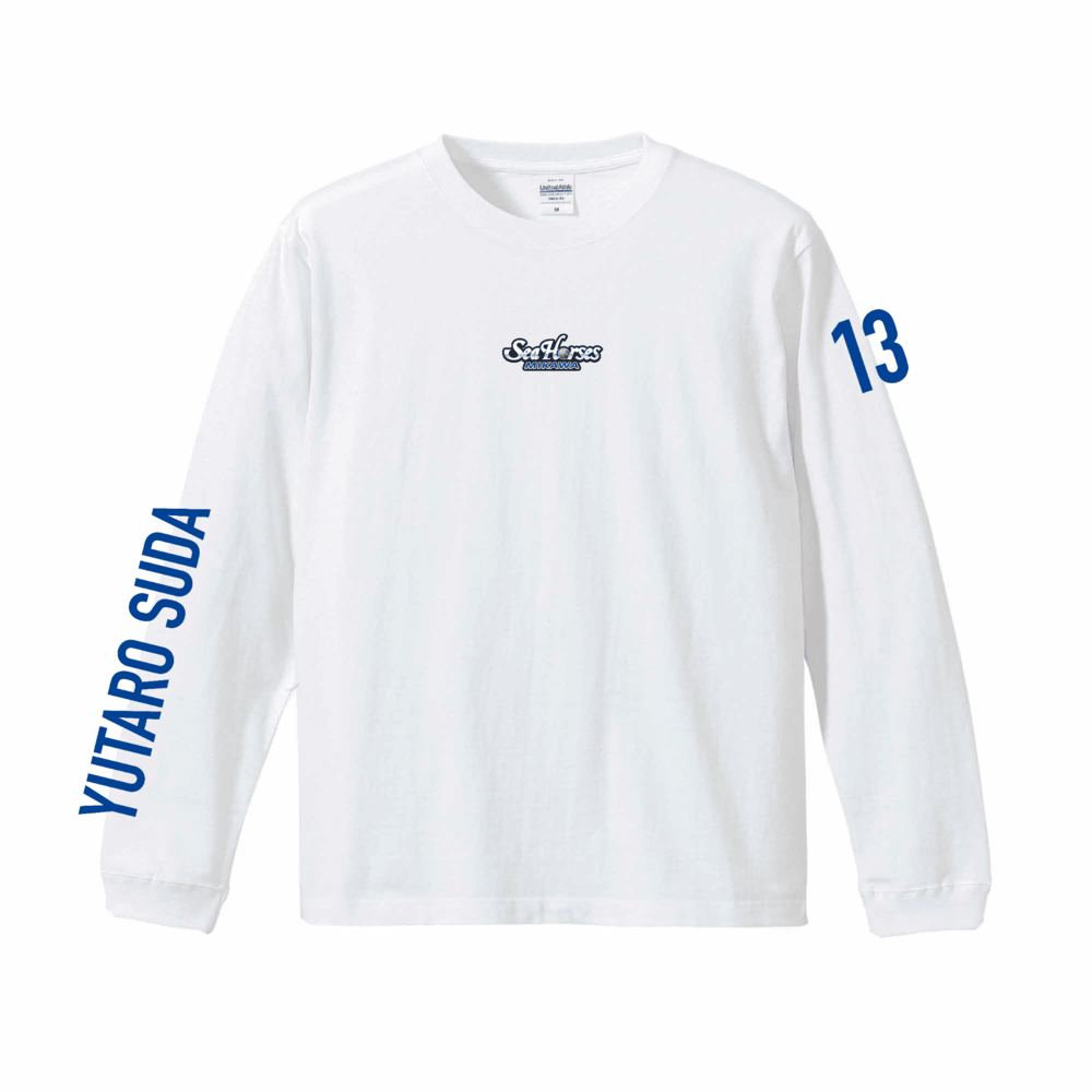 2025-26 ナンバーロングスリーブTシャツ WHT 詳細画像 #13 須田 侑太郎 1