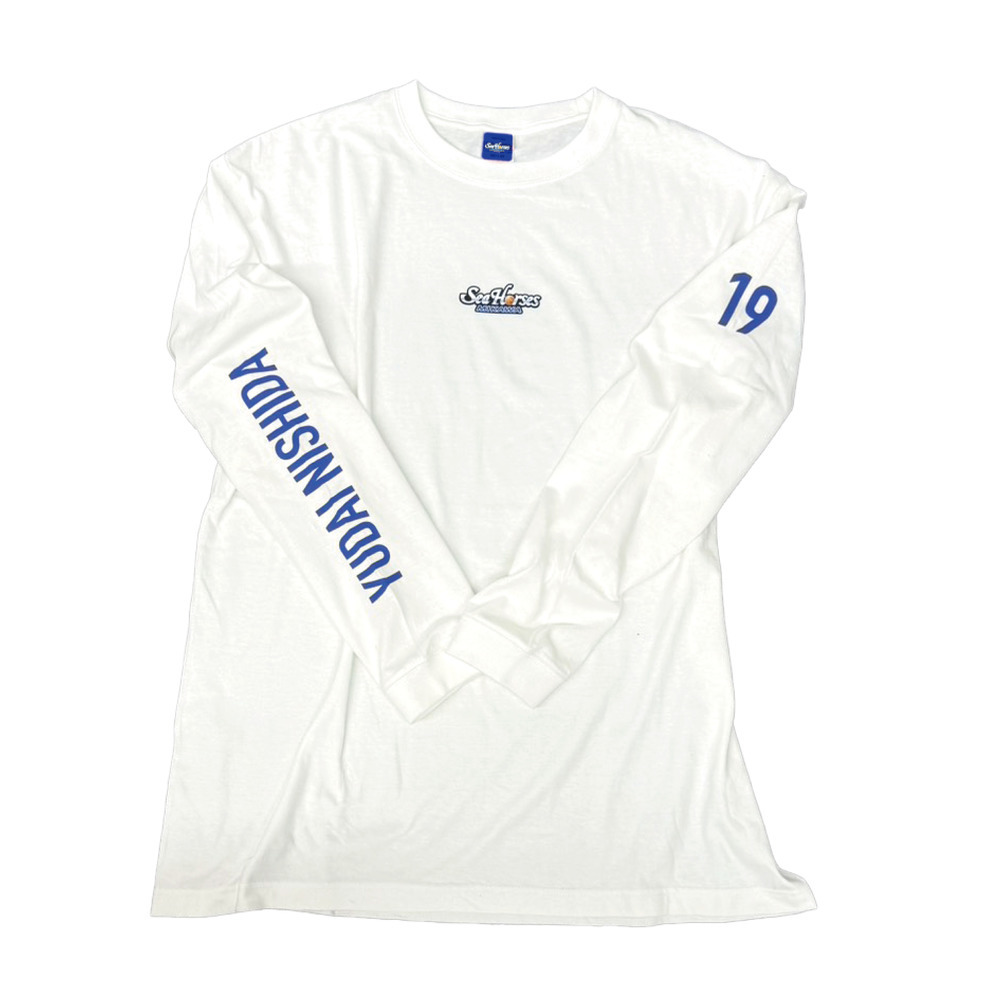 2025-26 ナンバーロングスリーブTシャツ WHT 詳細画像 #19 西田 優大 2