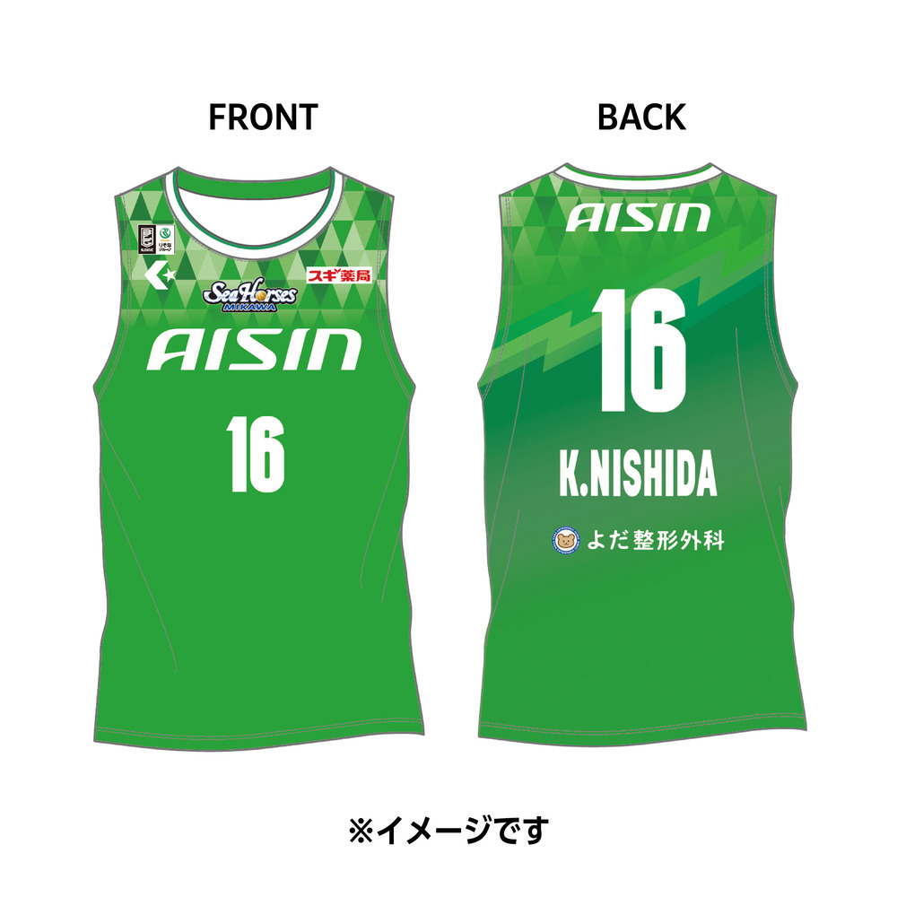 【受注生産】【11/25(火)12:00～12/8(月)23:59 期間限定受注】【2026/2/下旬以降出荷予定】2025-26 ★西尾市コラボ オーセンティックユニフォーム(上) 詳細画像 #16 西田 公陽 1