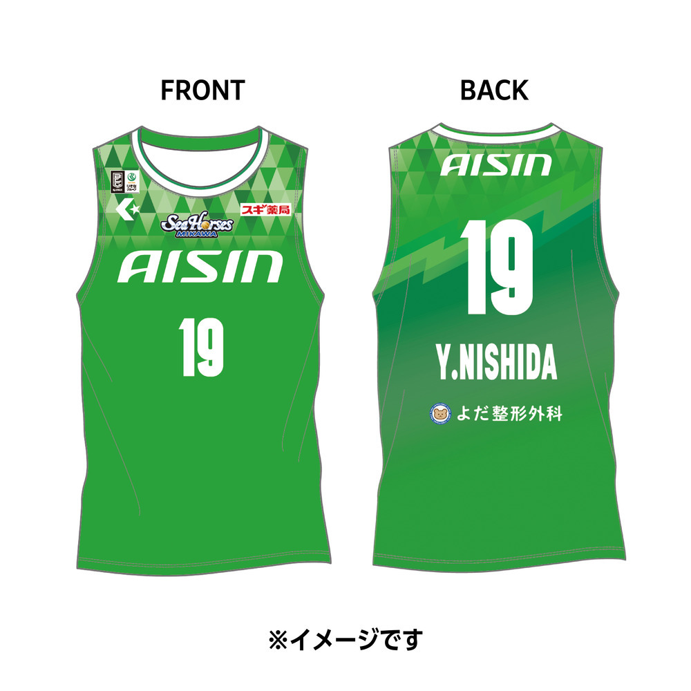 【受注生産】【11/25(火)12:00～12/8(月)23:59 期間限定受注】【2026/2/下旬以降出荷予定】2025-26 ★西尾市コラボ オーセンティックユニフォーム(上) 詳細画像 #19 西田 優大 1