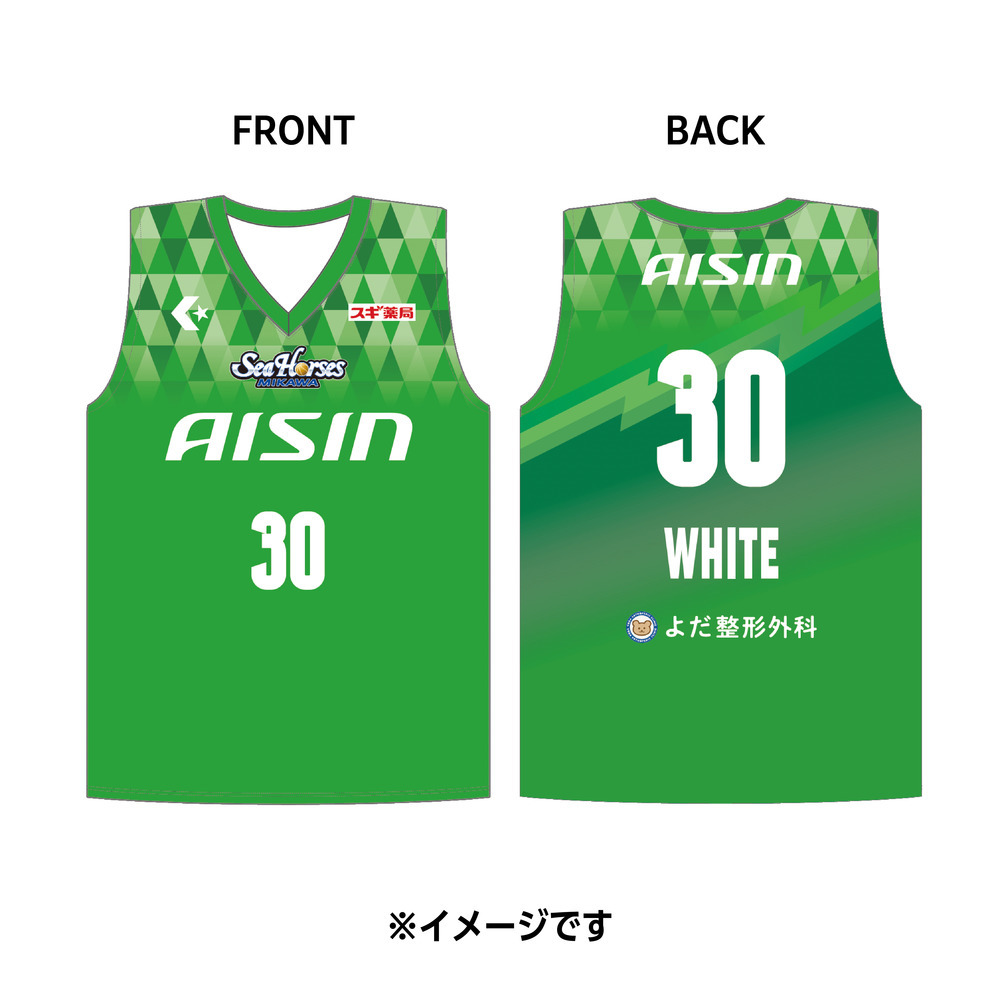 【受注生産】【11/25(火)12:00～12/8(月)23:59 期間限定受注】【2026/2/下旬以降出荷予定】2025-26 ★西尾市コラボ レプリカユニフォーム 詳細画像 #30 アーロン・ホワイト 1