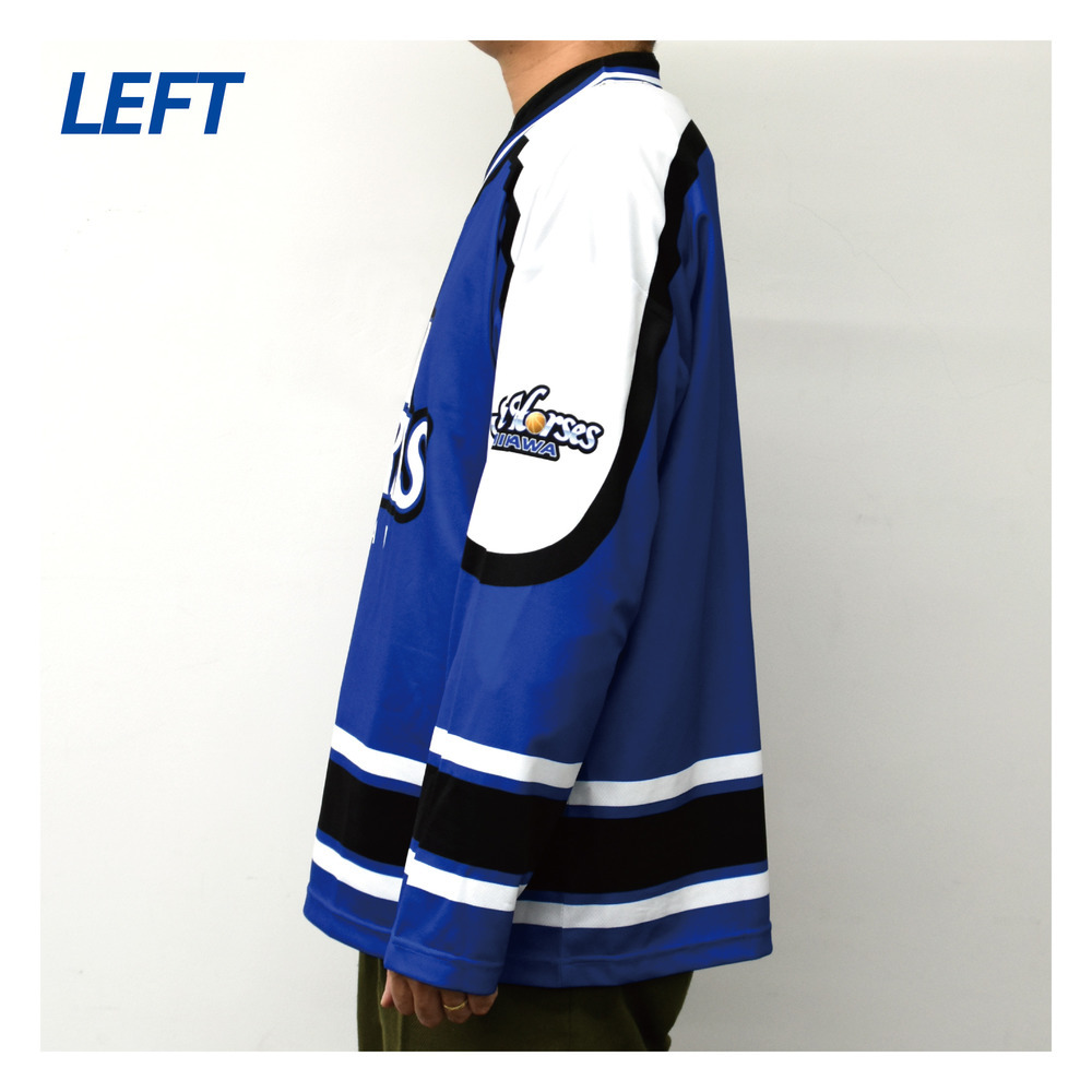 2025-26 SEAHORSESロゴ ホッケーシャツ 詳細画像 ブルー 5